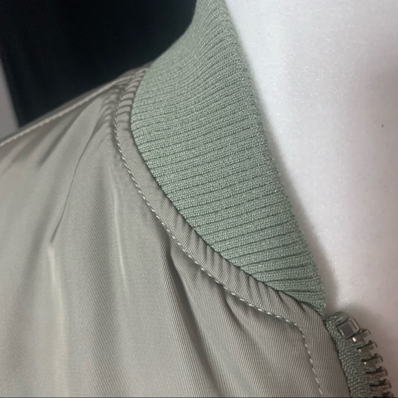 Ashley by 26 International Outerwear | Army Green Bomber Jacket | Sz S - Picture 11 of 13